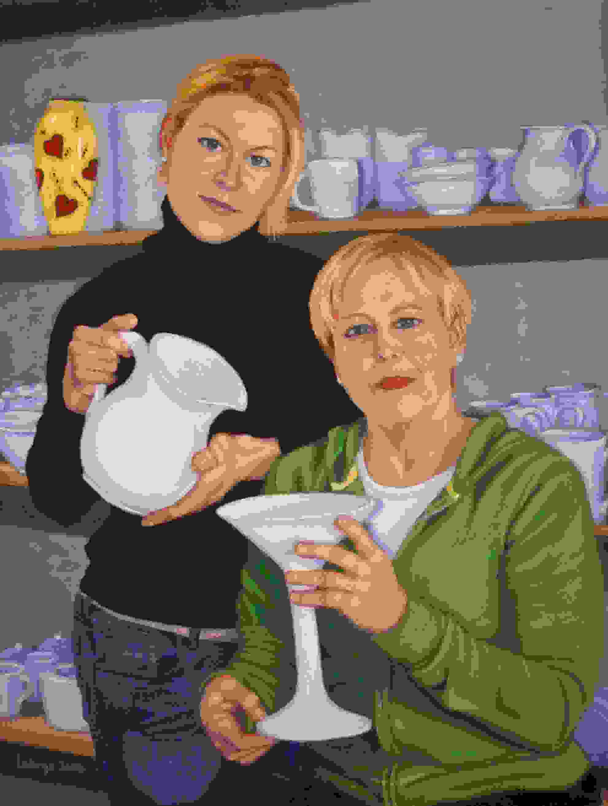 Claytime, Carolyn and Jo-Ann
